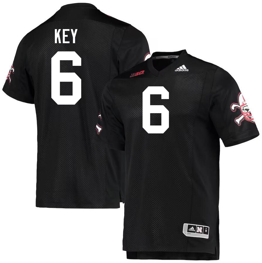 Nebraska Cornhuskers #6 Dane Key College Football Jersey Stitched-Black Nebraska Cornhuskers #6 Dane Key College Football Jersey Stitched-Black